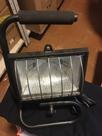 Refletor preto para 1 lampada halogena de 500w portatil