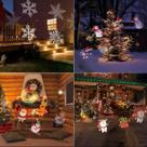 Refletor Projetor Natal Prova D'agua Desenhos Natalinos 3D
