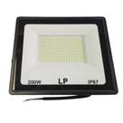 Refletor Slim 200w Externo Colorido Prova Dágua Branco quente