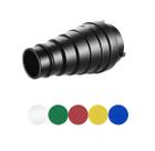 Refletor Snoot Universal Com Colmeia Encaixe Bowens