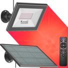 Refletor Solar Jardim 60 Leds 600x Colorida Verde Amarela Azul Vermelha Spot Luminária Chão Parede