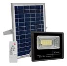 Refletor Solar Led Holofote 300w Placa Bateria Prova Dágua