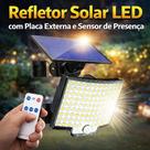 Refletor Solar Luminária De Led 200W Com Controle Remoto