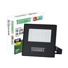 Refletor Taschibra Led Tr Slim 20W Luz Branco Quente 3000K Preto Bivolt