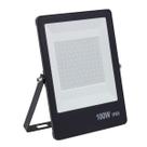 Refletor Ultrafino LED Bivolt Preto 6500K 100W 8000lm Gaya