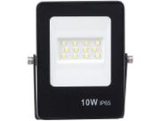 Refletor Ultrafino LED Bivolt Preto 6500K 10W 800lm Gaya