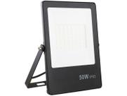 Refletor Ultrafino LED Bivolt Preto 6500K 50W 4000lm Gaya