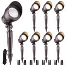 Refletores LED de paisagem LEONLITE, pacote com 8 unidades, 5W, 12V, IP65