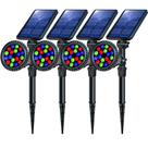 Refletores solares OSORD 18 LED 600LM 9 modos de cor (pacote com 4) Refletores solares OSORD 18 LED 600LM 9 modos de cor (pacote com 4)