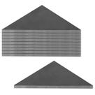 Reforços de chapa de aço eore 10 peças 3x3x6mm com base triangular
