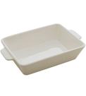 Refratário 23,5x15x5cm Porcelana Com Alça Basic Branco