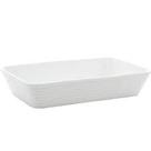 Refratário De Porcelana 26x17cm Travessa Branca