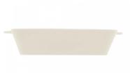 Refratário de Porcelana com Alça Basic Branco 34cm x 20,5cm x 5cm Lyor