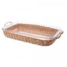Refratário de Vidro Resistente ao Calor Suporte Alça Wolff 39x24cm Refratário de Vidro Resistente ao Calor Suporte Alça Wolff 39x24cm