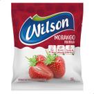 Refresco Suco em Pó Wilson Sabor Morango 1 Sachê Unitário de 350g Adoçado Rende 10L
