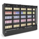 Refrigerador Auto Serviço 2,63m 5 Portas 1631L Vanguard Resfriados ASVR5P All Black Refrimate - Iluminação LED