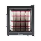 Refrigerador Bancada Com Porta De Vidro 85l Gfb75cb Gelopar Expositor All Black 220v