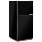 Refrigerador compacto Anukis de 3,2 pés cúbicos e 2 portas, preto