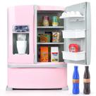Refrigerador de brinquedo PLAY com dispensador de gelo para crianças a partir de 3 anos, branco