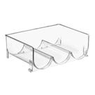 Refrigerador de plástico empilhável Wine Rack mDesign Clear