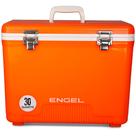 Refrigerador ENGEL UC30 28L à prova de vazamentos, hermético, laranja