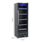 Refrigerador expositor venax expvbl330/preto fosco 220v