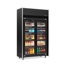 Refrigerador Expositor Vertical 820 Litros Preto 220V Gelopar GEAS-2P LB