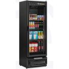Refrigerador Expositor Vertical Bivolt Inverter Porta de Vidro 445L GRV-45 BIN PR All Black Gelopar