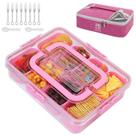 Refrigerador isolado Snack Box WETRBWEH com 8 compartimentos rosa