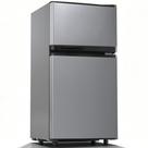 Refrigerador Manastin 3,6 pés cúbicos, 2 portas, prata, silencioso