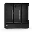 Refrigerador Premium Visa Cooler Resfriados Inverter 1,96m All Black 1867L 3 Portas VCMPR3P Refrimate