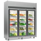 Refrigerador Vertical Auto Serviço Hortifruti 3 portas GEAS3P Inox 220V Gelopar