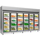 Refrigerador Vertical Auto Serviço Hortifruti 6 Portas GEAS6P Inox Gelopar 220V Refrigerador Vertical Auto Serviço Hortifruti 6 Portas GEAS6P Inox Gelopar 220V