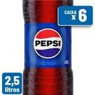 Refrigerante Pepsi Cola Pet 2,5L Caixa c 6 un