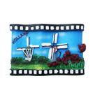 Refrigerator Magnet Holland Windmill and Tulip 3D Resin