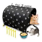 Refugio para Gatos Runwosen Tamaño L Impermeable para 3 Gatos Adultos Refugio para Gatos Runwosen Tamaño L Impermeable para 3 Gatos Adultos