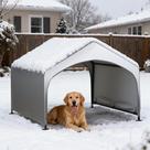 Refugio Sombra para Perros Nidouillet 122x122x100 cm Impermeable para Exteriores