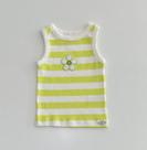Regata 1/8 Momi Listrada com Patch Flor Pérola