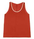 Regata Alça Larga Lisa Rovitex Vermelho