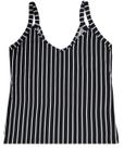 Regata alças decote "v" 100% algodão corte amplo m ao gg
