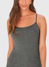Regata Alças Finas Malwee 1000004489 Feminina Decote Redondo Viscose Stretch T. P/XGG