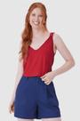 Regata Ampla Feminina com Detalhe nas Alças em Malha Viscose Stretch - Malwee