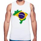 Regata Bandeira Brasil Mapa - Foca na Moda