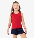 Regata Básica Infantil Feminina Rovi Kids Vermelho Regata Básica Infantil Feminina Rovi Kids Vermelho