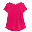 Regata Basica Malwee Mullet Decote V Em Viscose Stretch Feminina Adulto 1000037400 Abobora