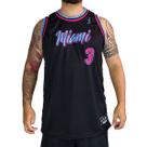 Regata Basquete M10 Classic Miami 3 Preto Cor:PretoTamanho:GG