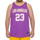 Regata Basquete M10 Plus Size Los Angeles 23 Alt2 Roxo Cor:RoxoTamanho:G1