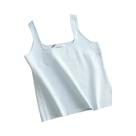 Regata Branca Sem Mangas com Decote em U - Sexy, Chique e Casual para o Verão