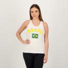 Regata Brasil Ica Feminina Branca Regata Brasil Ica Feminina Branca