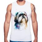 Regata Cachorro Shih Tzu Watercolor - Foca na Moda